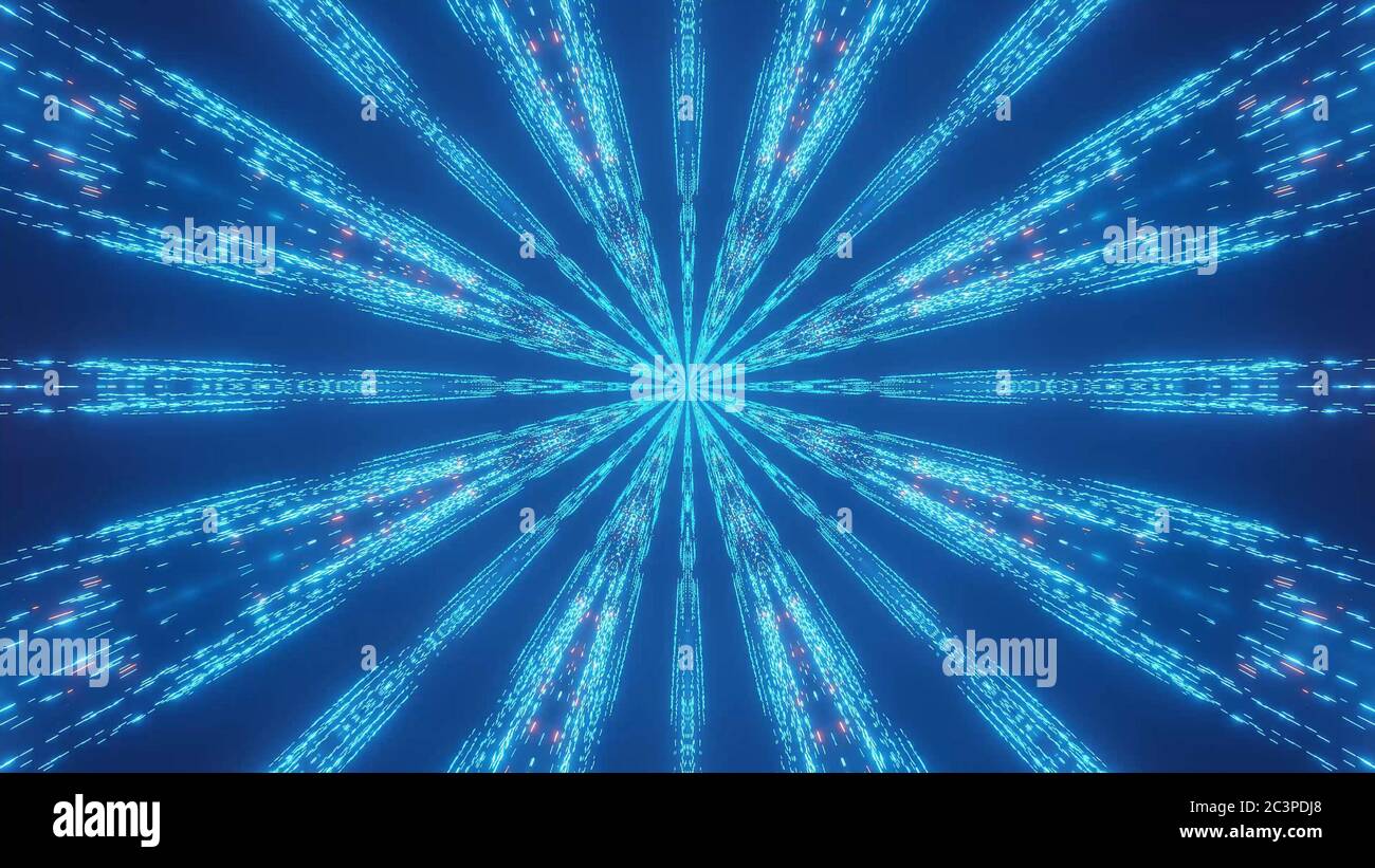 Cosmic background of a 3D rendering of blue lights - perfect for a ...