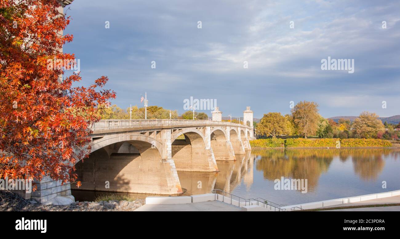 WilkesBarre Market Street Bridge across Susquehanna River Pennsylvania