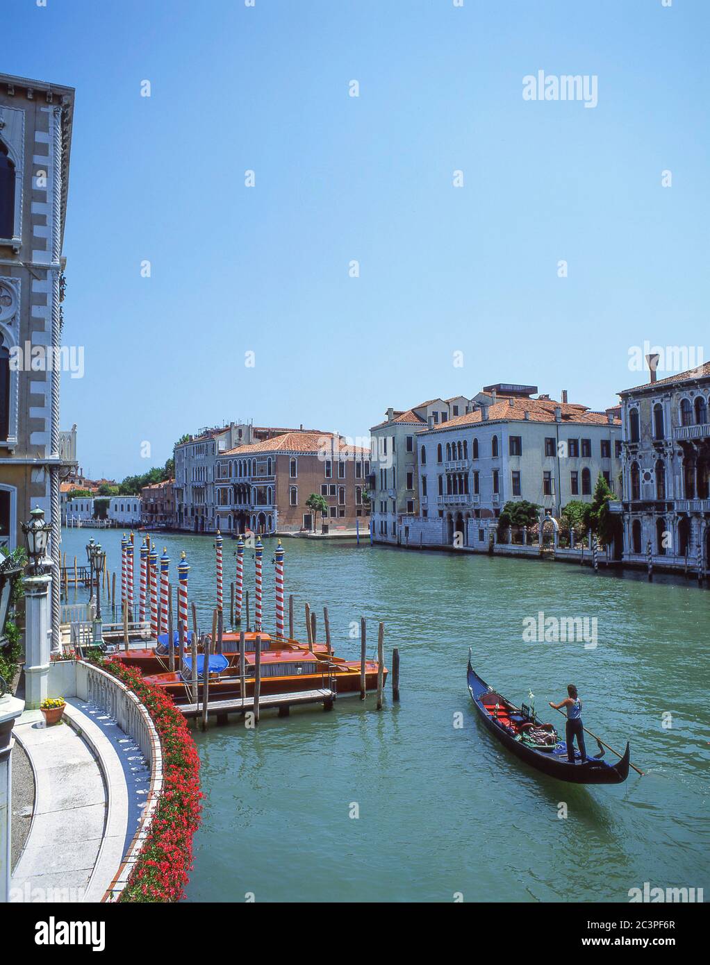 Grand Canal from Ponte dell'Accademia, Venice (Venezia), Veneto Region, Italy Stock Photo