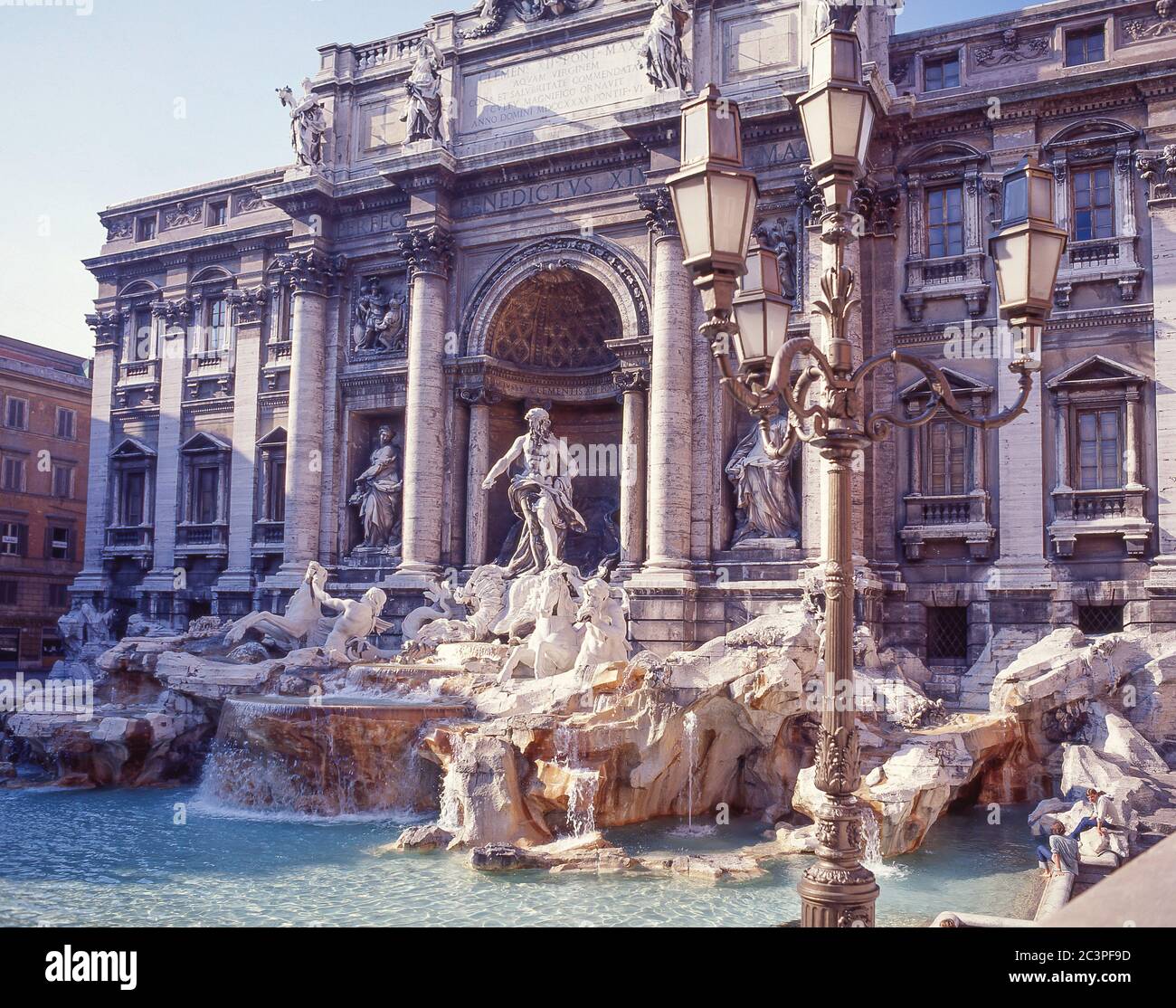 The Trevi Fountain (Fontana di Trevi), Trevi, Rome (Roma), Lazio Region, Italy Stock Photo