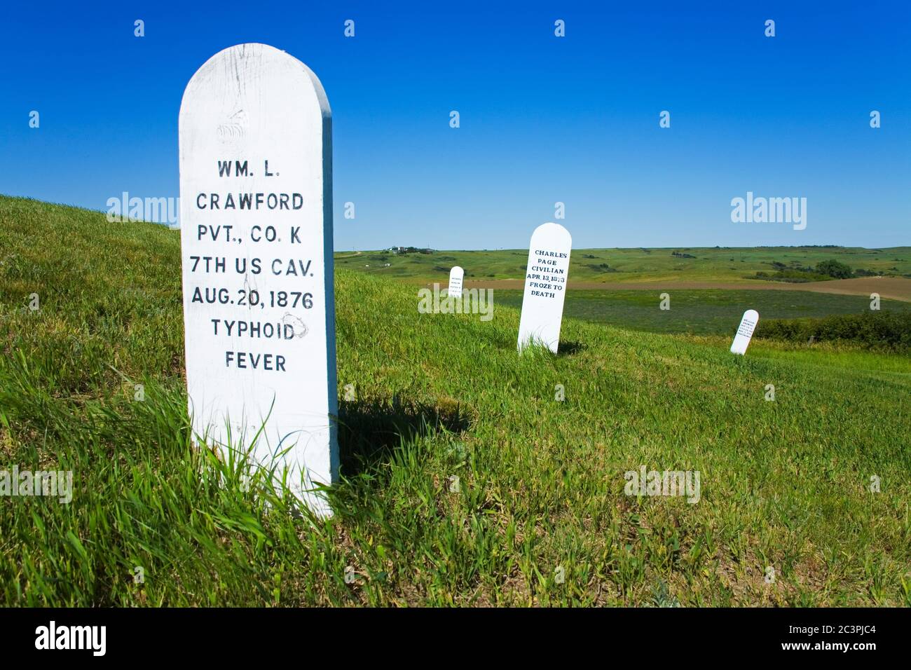 Post Cemetery in Fort Lincoln State Park, Mandan, North Dakota, USA