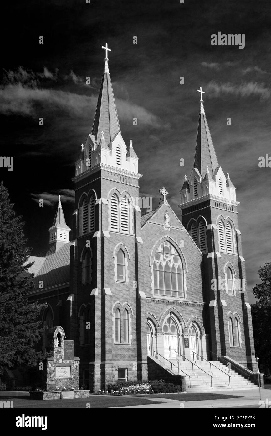 Basilica of St. James, Jamestown, North Dakota, USA Stock Photo Alamy