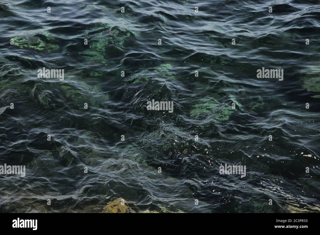Blue Water Texture Pattern at Noon on the Atlantic Ocean Stock Photo ...