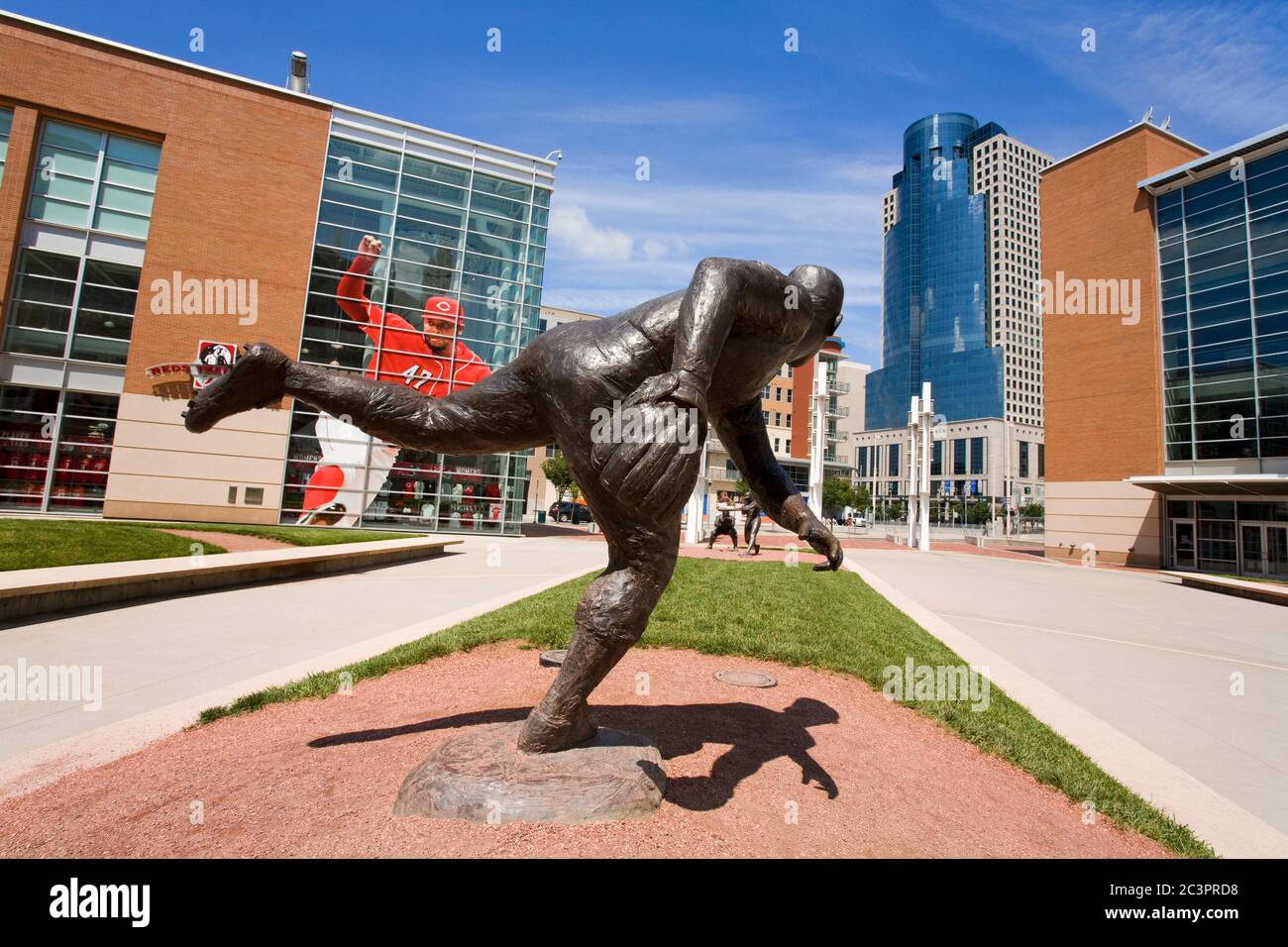 Statue of Joe Nuxhall at the Great American Ballpark,Cincinnati, Ohio