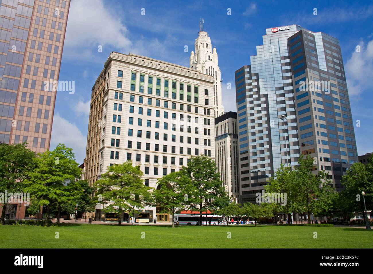 Skyscrapers on High Street,Columbus,Ohio,USA Stock Photo Alamy