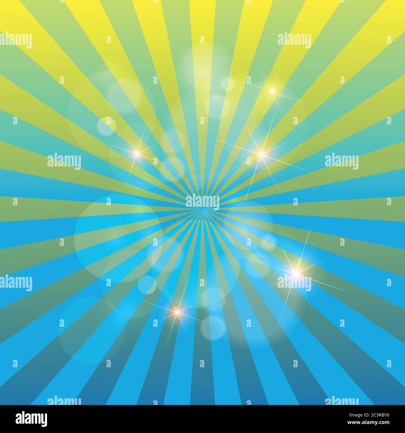 Abstract Background With Sun Rays Vector Stock Vector Image Art Alamy