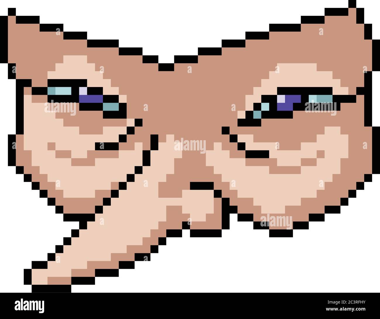 vector pixel art eye isolated cartoon Stock Vector Image & Art - Alamy