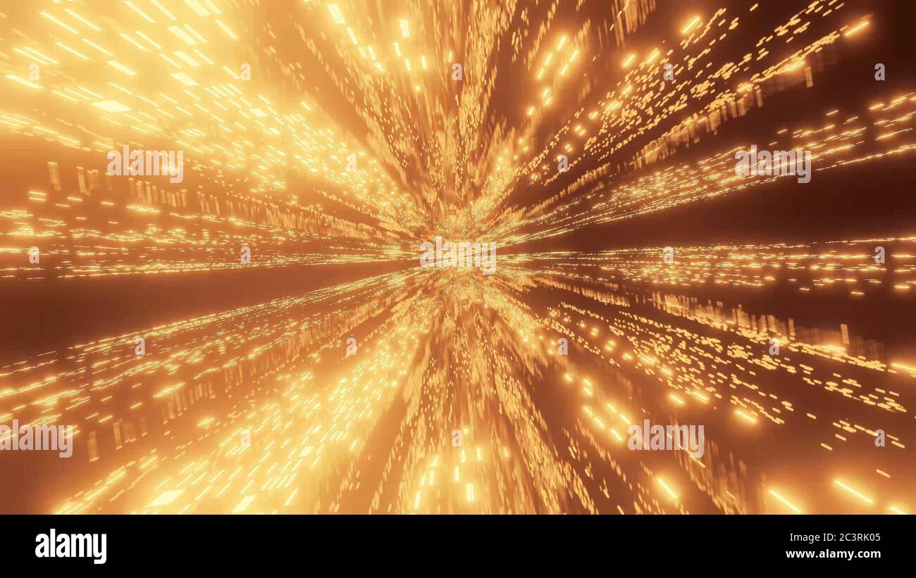 3D rendering illustration of a futuristic background with abstract ...