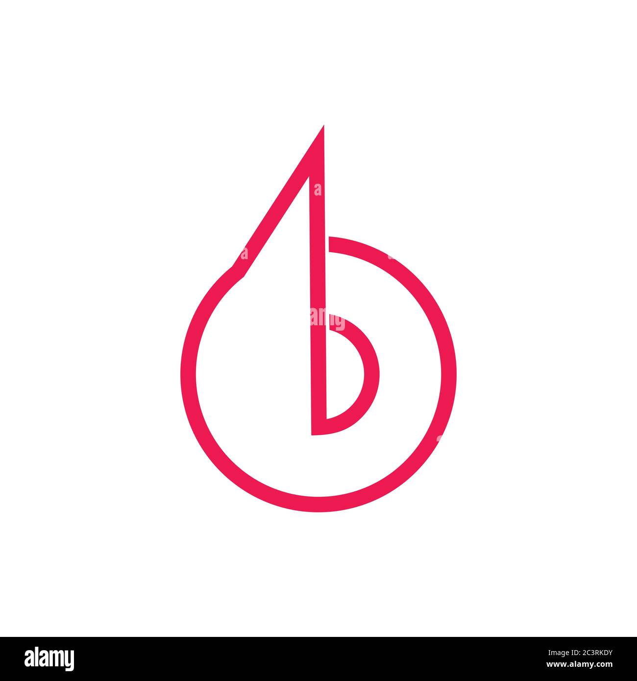 letter b circle line geometric logo vector Stock Vector Image & Art Alamy
