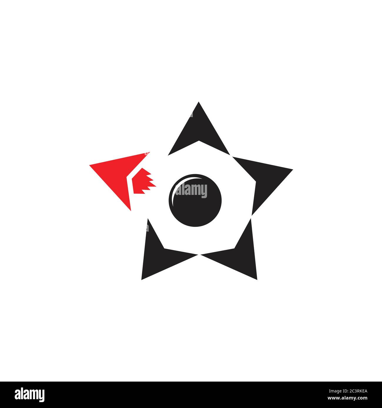 star space ship movement design logo vector Stock Vector