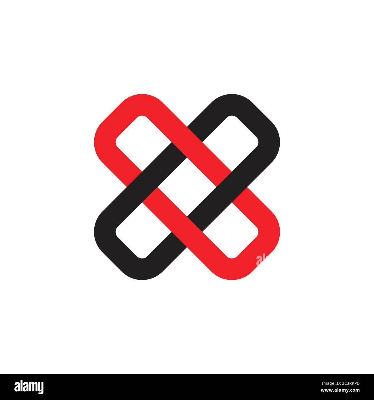 letter x linked lines logo Stock Vector Image & Art - Alamy