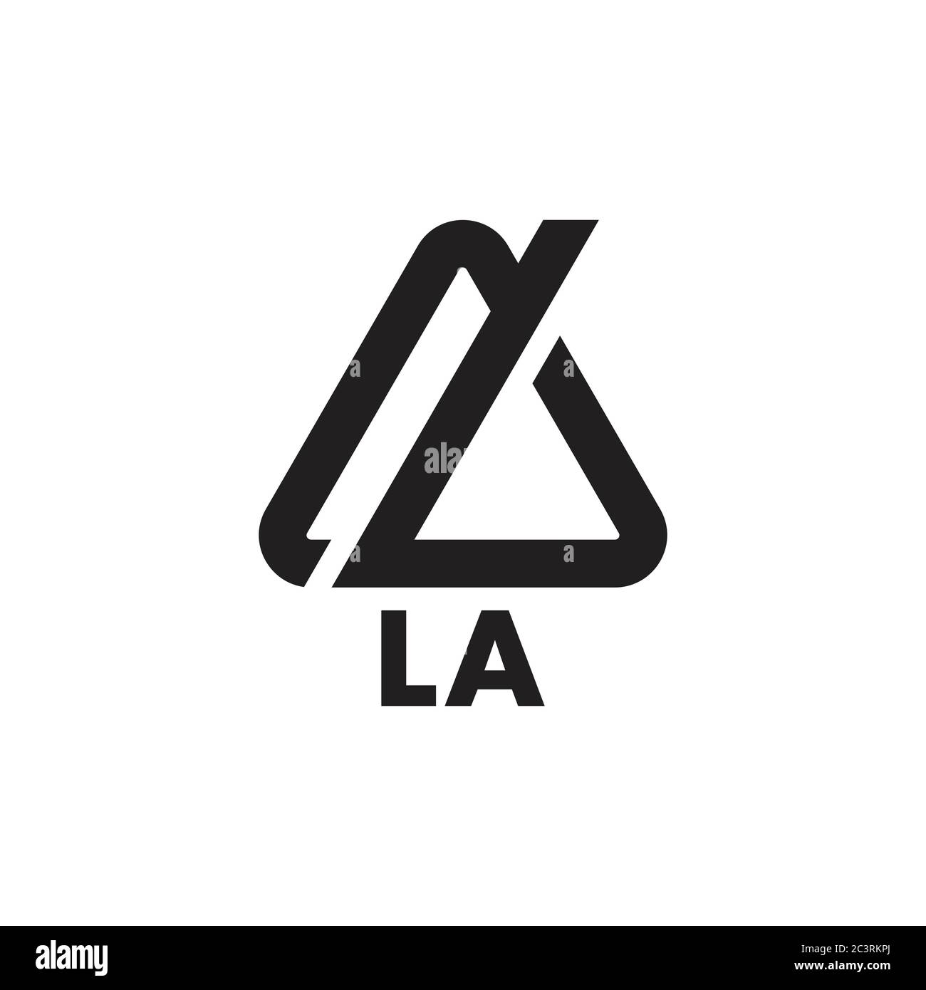 letter la triangle geometric logo vector Stock Vector Image & Art - Alamy
