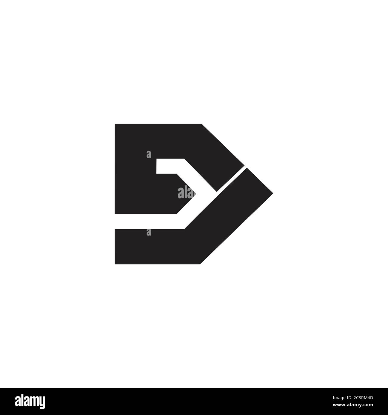 abstract letter e arrow simple geometric logo vector Stock Vector Image ...