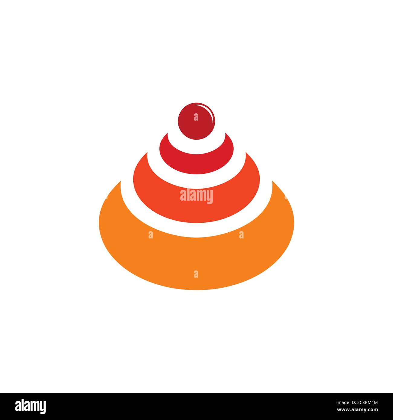 birthday cake geometric symbol icon vector Stock Vector