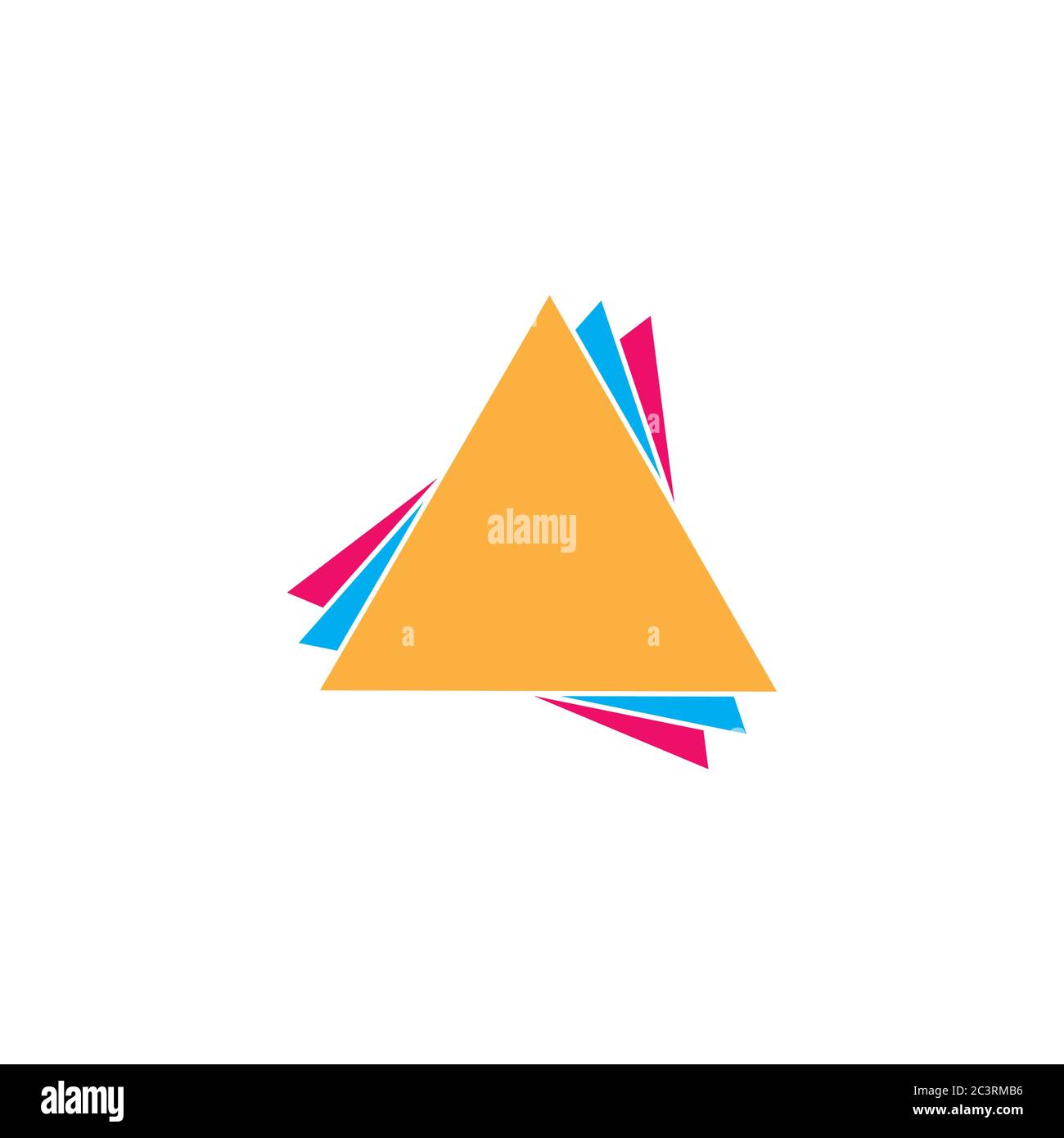 colorful triangle paper decoration vector Stock Vector