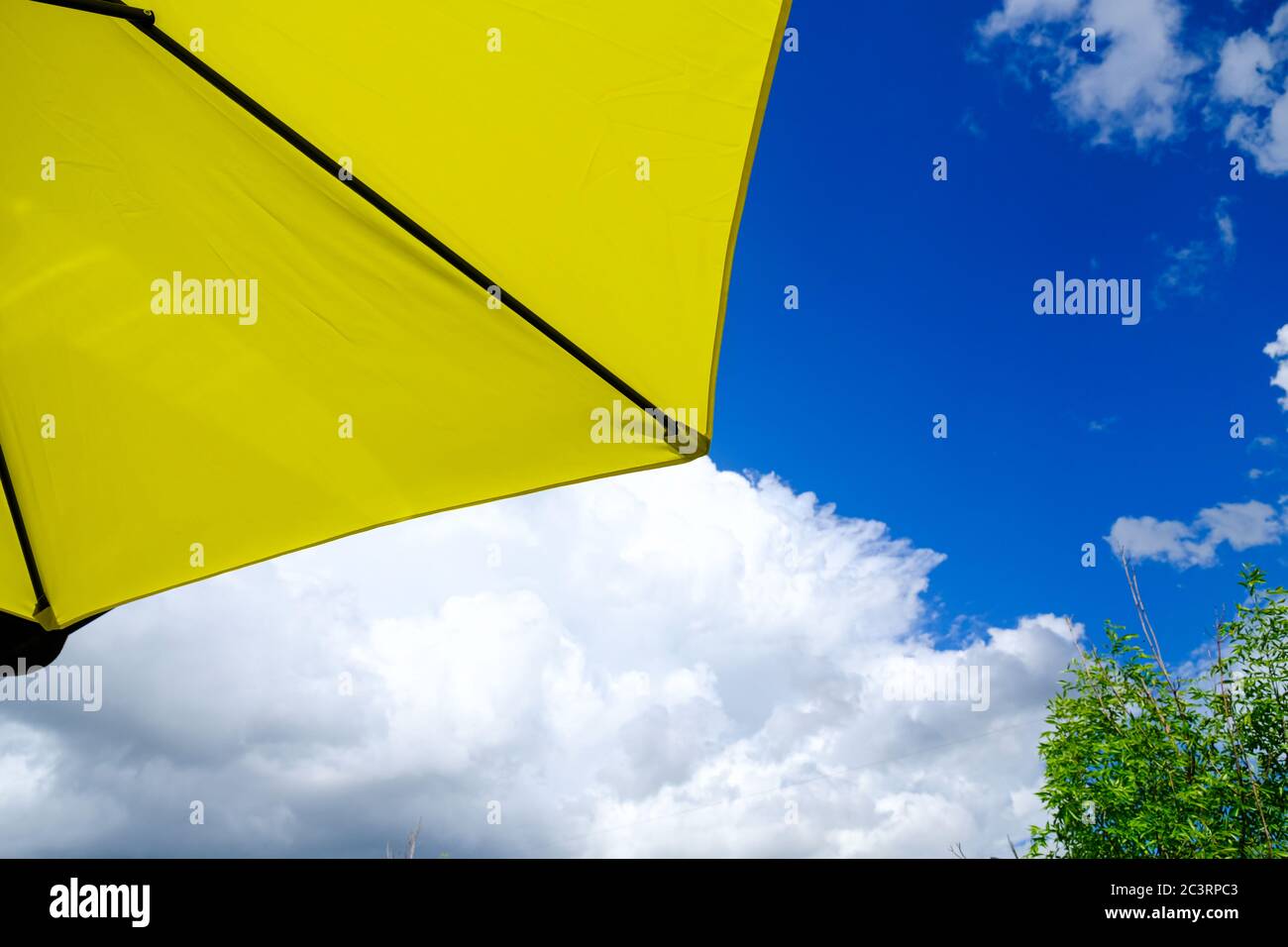 Yellow Patio Umbrella High Resolution Stock Photography And Images Alamy