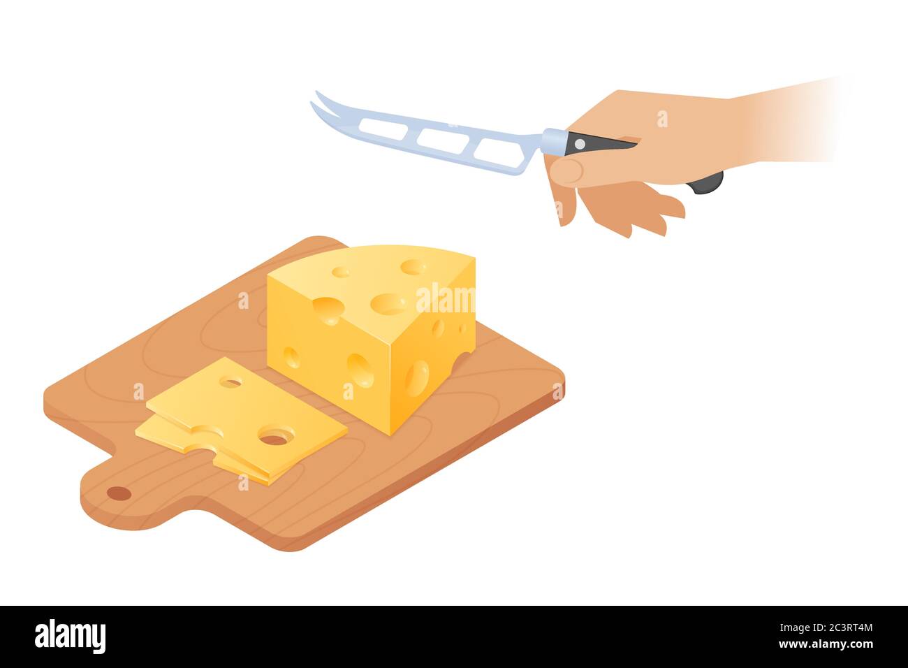 Отрезать ломтик сыра