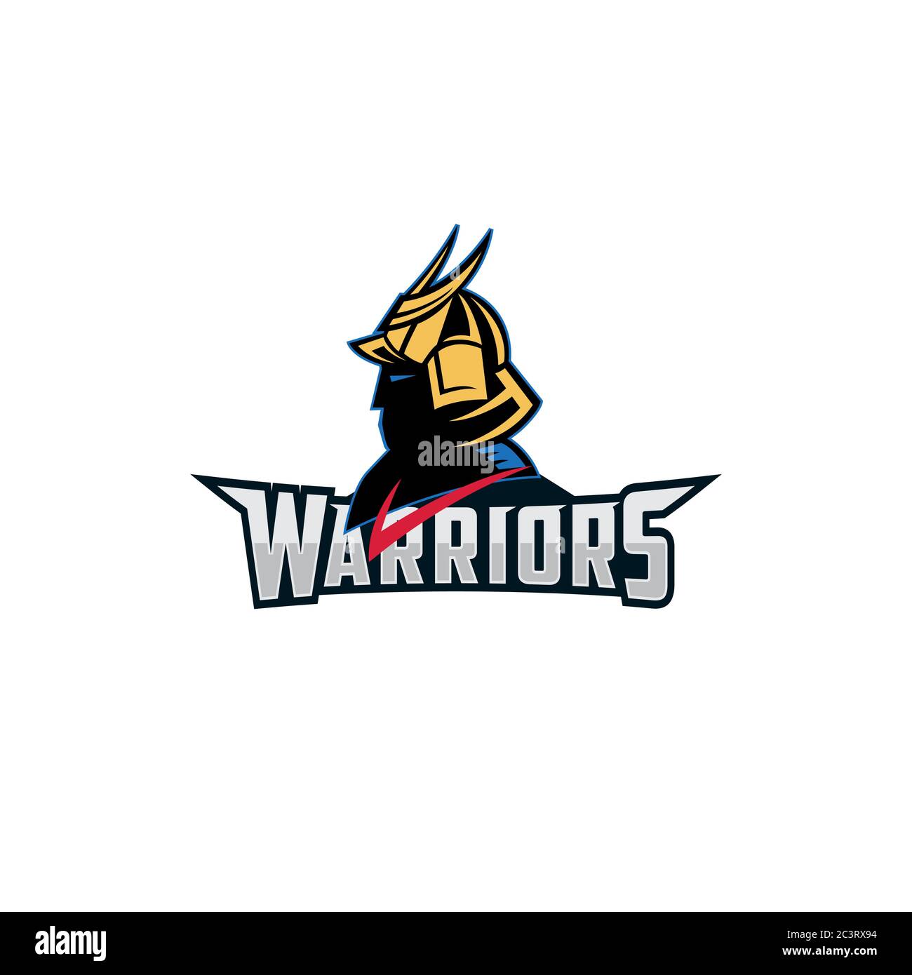 The Warrior Mascot Logo Vector Cartoon Warrior Logo Illustration Stock Vector Image Art Alamy