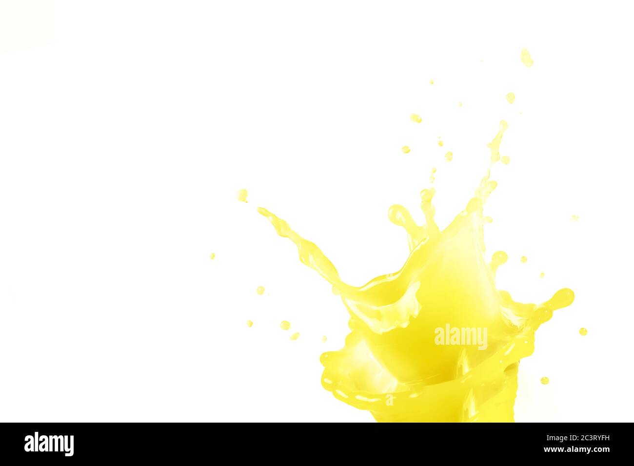 Orange juice splash concept. Color Stock Photo Alamy