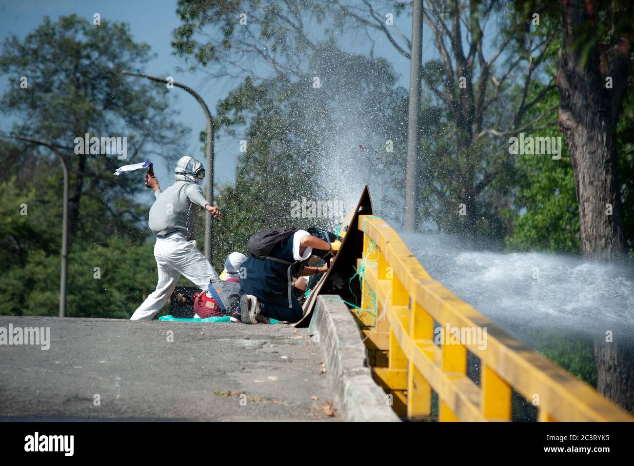 Demonstrations in the national university clash with riot police as ...