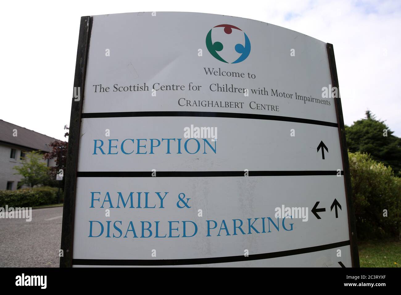 A general view of the Craighalbert Centre. Coronavirus adaptations have been installed at the Scottish Centre for Children with Motor Impairments, Craighalbert Centre, Cumbernauld, as Scotland continues gradually lifting coronavirus lockdown measures. Stock Photo