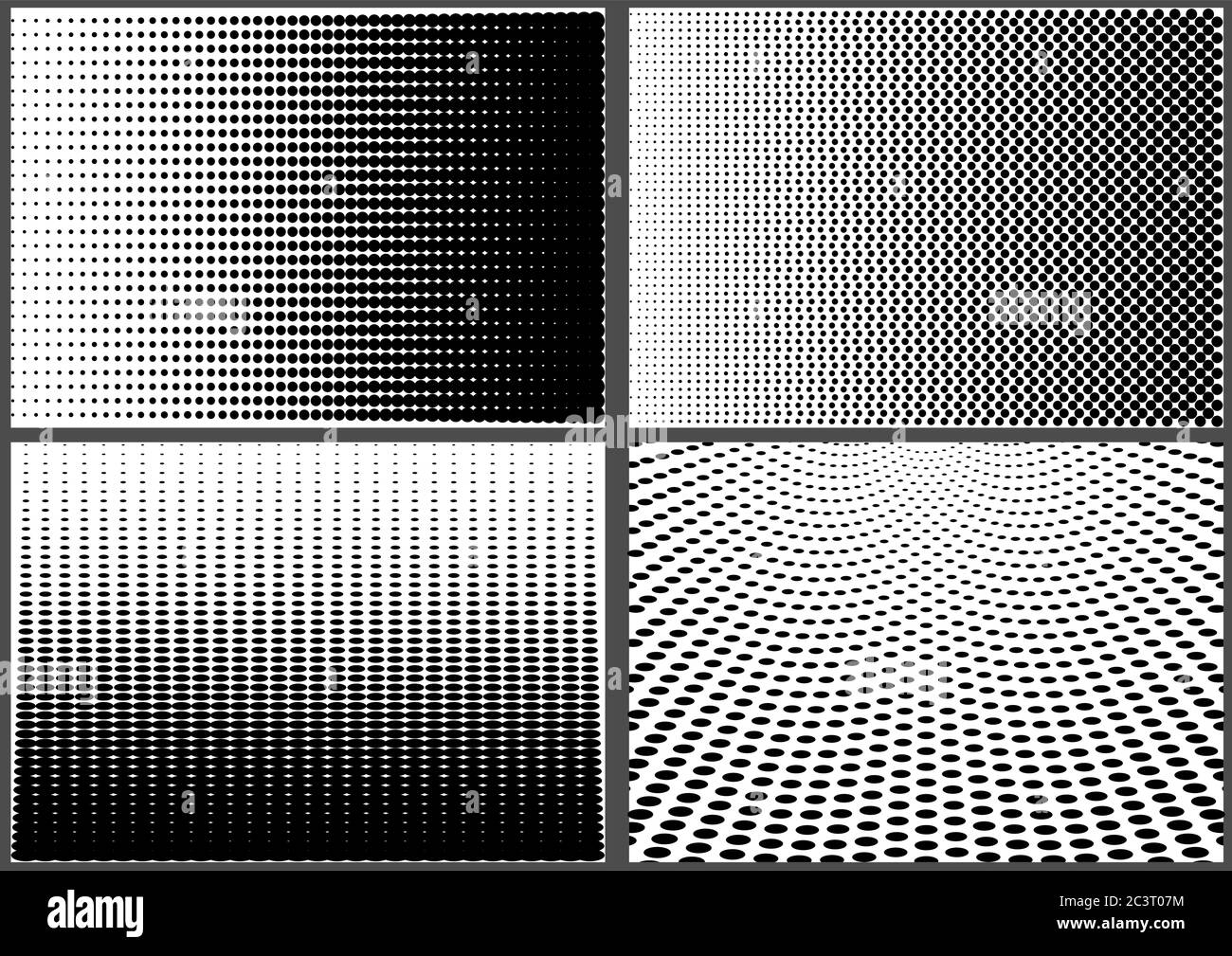 Gradient Halftone Dotted Backgrounds Stock Vector Image & Art - Alamy