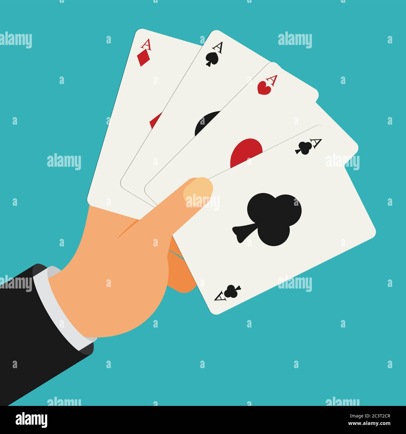 Hand holding playing cards Stock Vector Image & Art Alamy