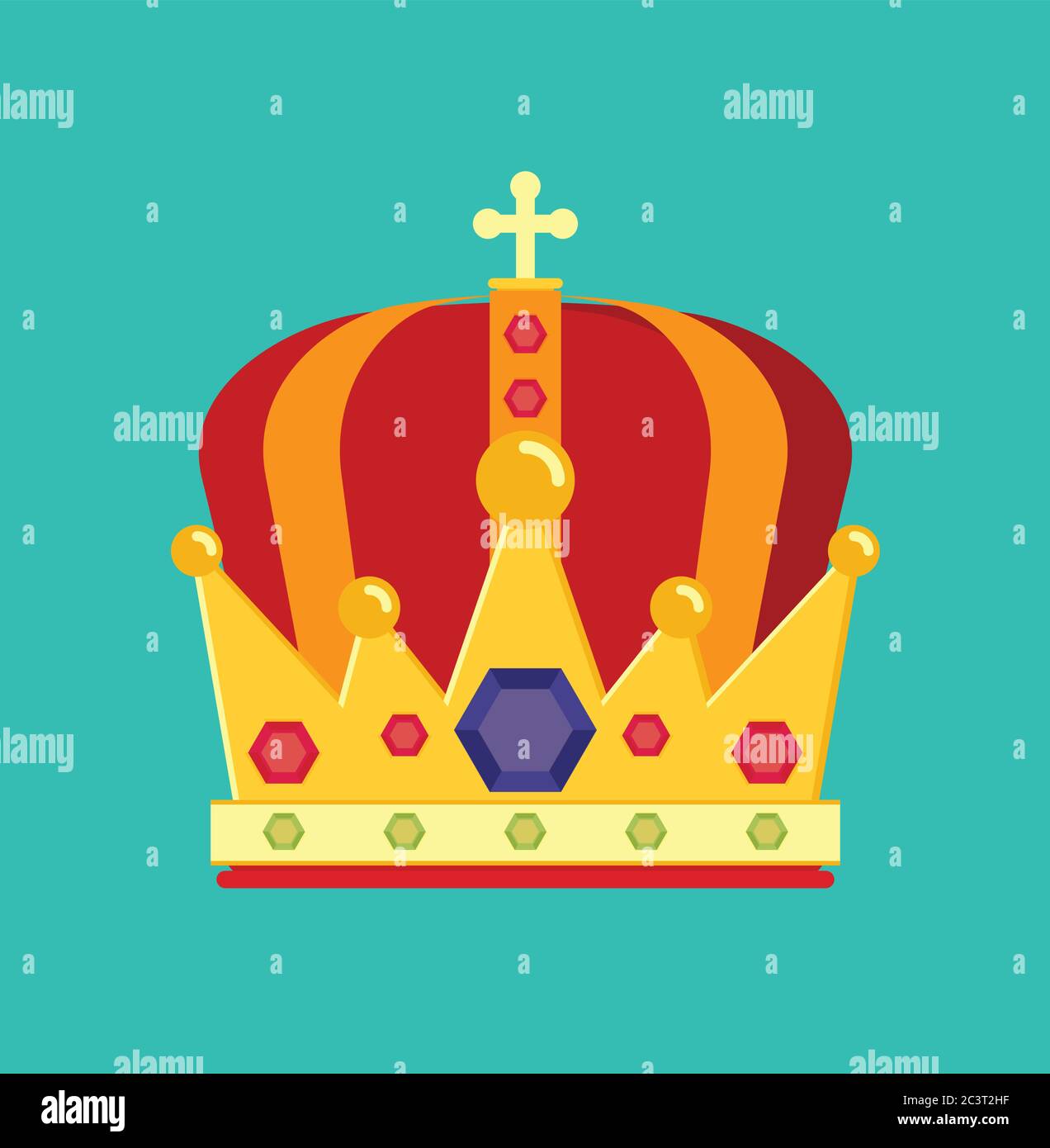 Vector Crown Flat Icon Stock Vector Image & Art - Alamy