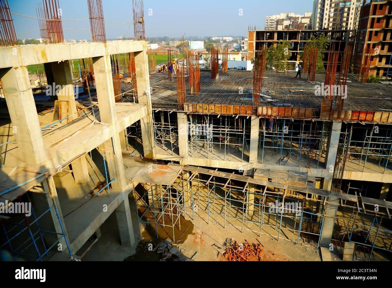 Delhi, India - march 2018 : new construction of building in Mumbai Stock Photo