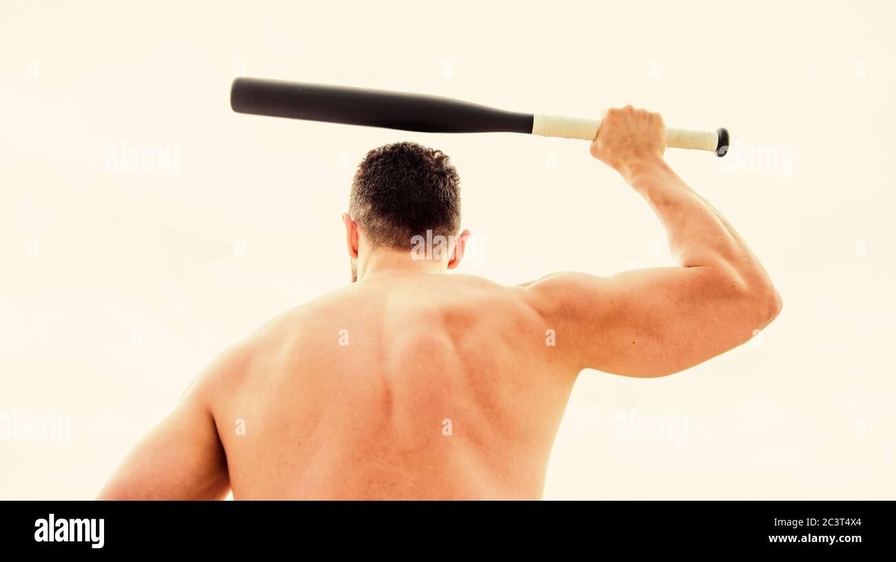 images Fighting Baseball Bat Poses https www alamy com man with baseball bat hooligan man hits the bat bandit gang and conflict muscular man fighting full of energy sport activity and game deal conflict muscular back man isolated on white image363792412 html
