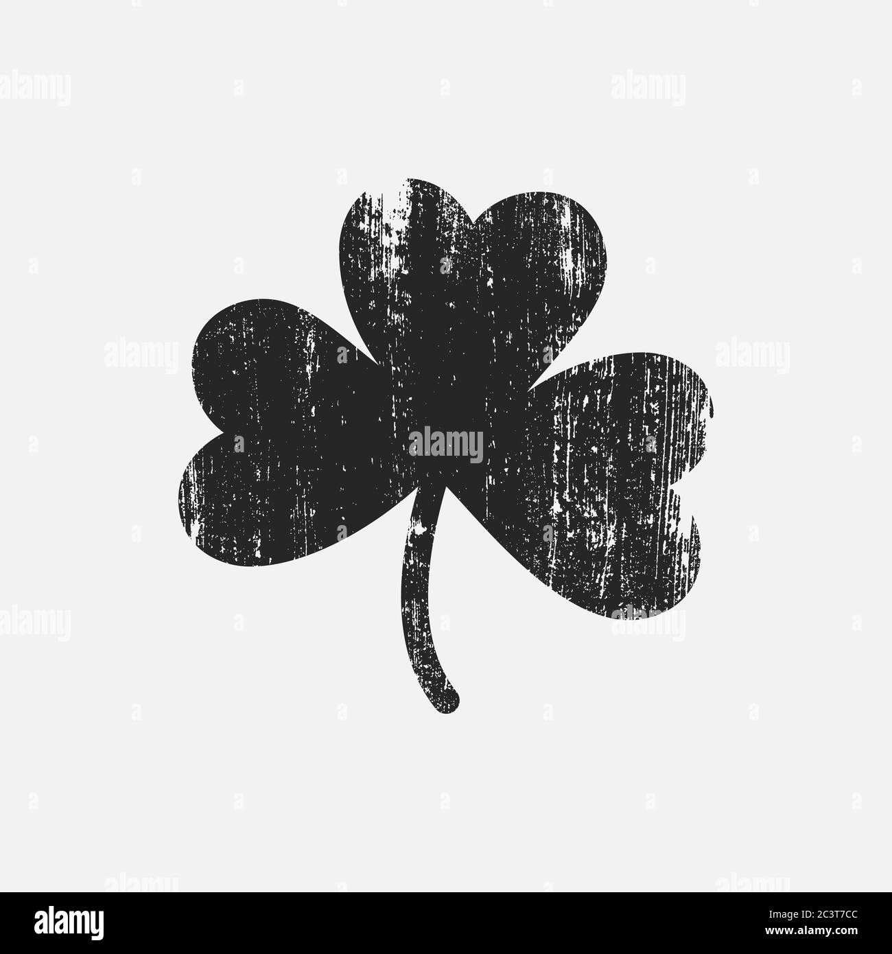Grunge icon of shamrock Stock Vector Image & Art - Alamy