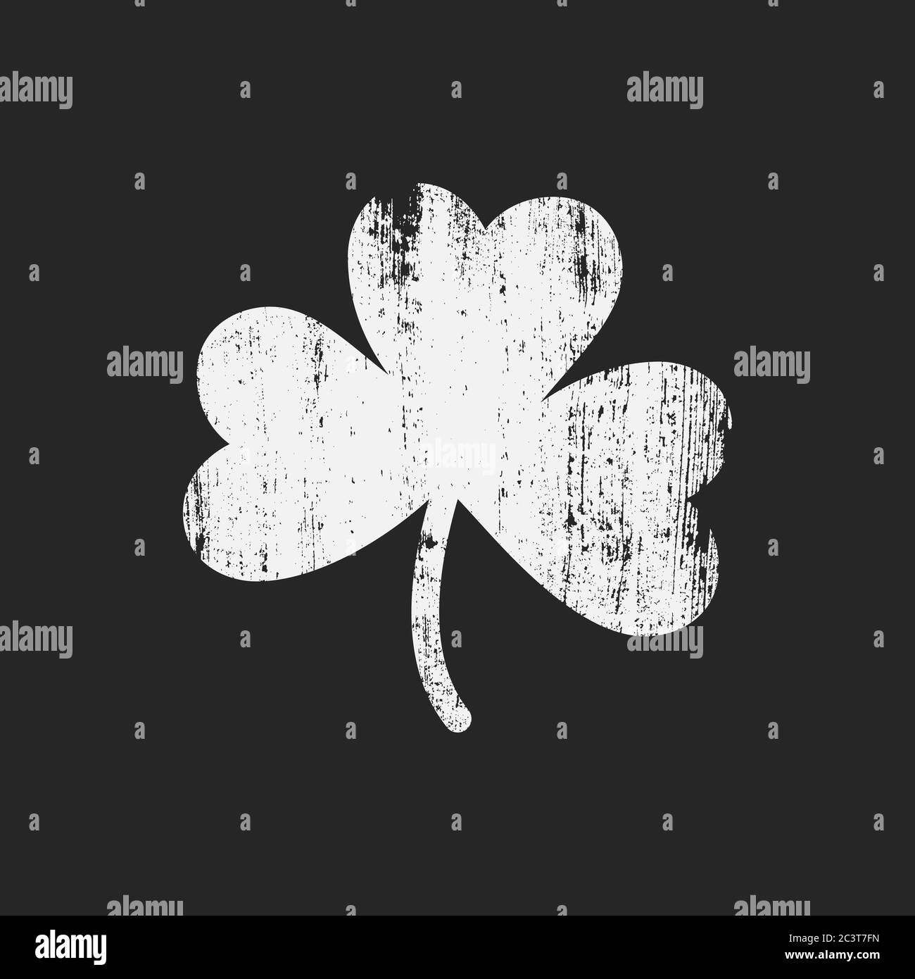 Grunge icon of shamrock Stock Vector Image & Art - Alamy