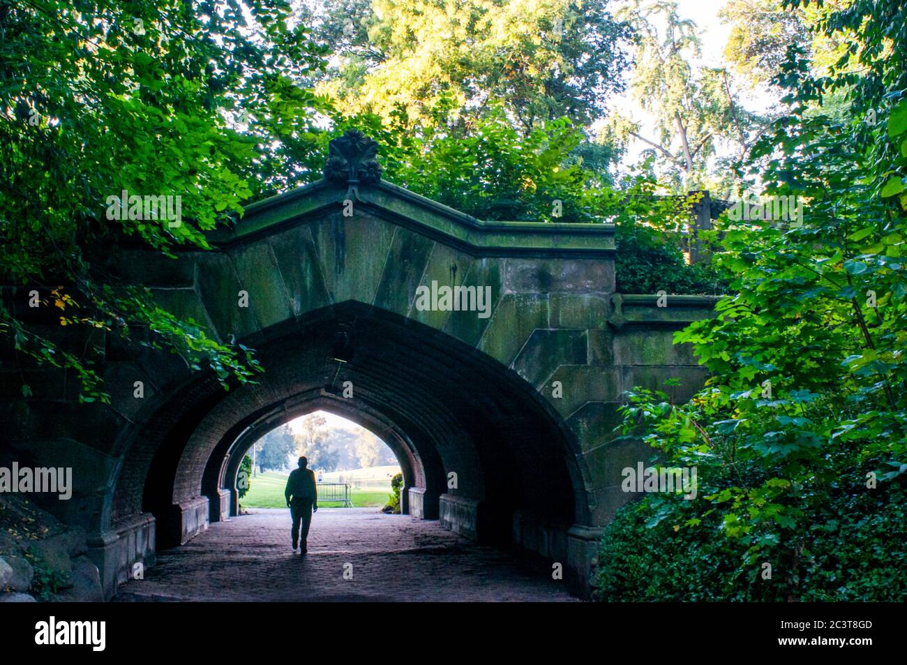 Entrance to Prospect Park in Brooklyn, New York, USA. Prospect Park is a park of 237 hectares, located in Brooklyn. It has a 36-acre meadow called Lon Stock Photo