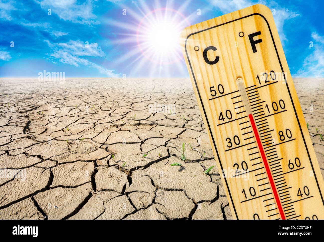 heat and dryness Stock Photo