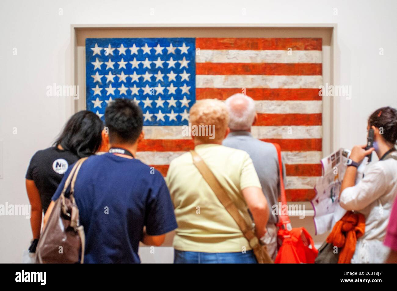 Jasper Johns's in the Flag painting, The Museum of Modern Art, MoMA