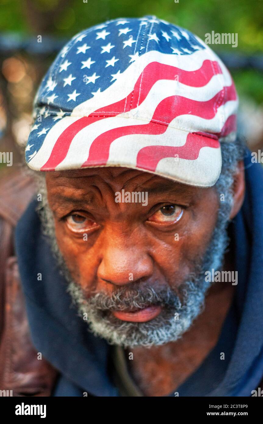 A homeless in Tompkins Square Park was erected in 1891 to lure men to