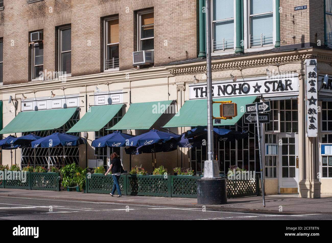 The Noho Star, one of the restaurants in the East Village. The East Village is full of many excellent restaurants offering a spectrum of ethnic choice Stock Photo