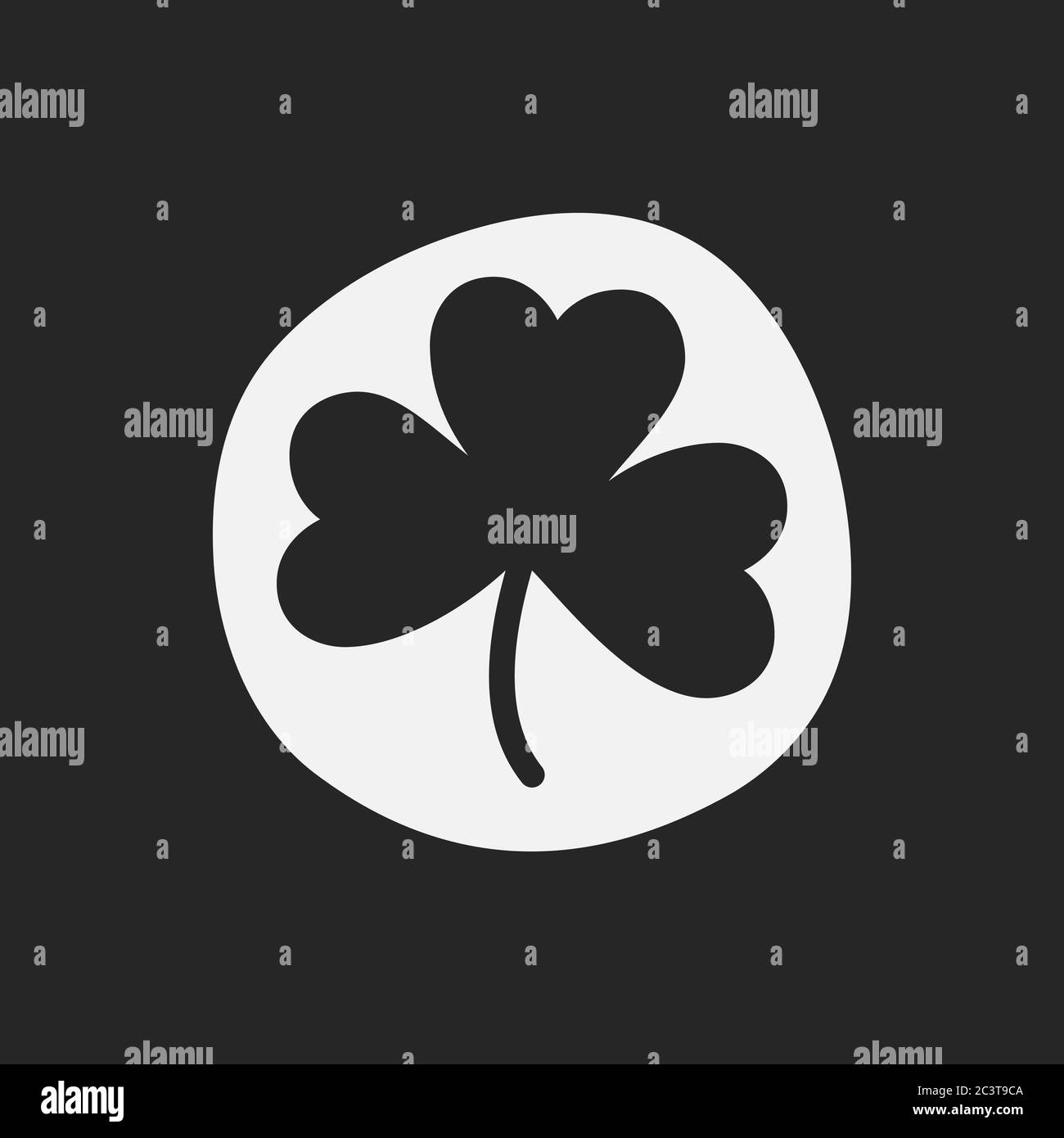 Stamp icon of shamrock Stock Vector Image & Art - Alamy