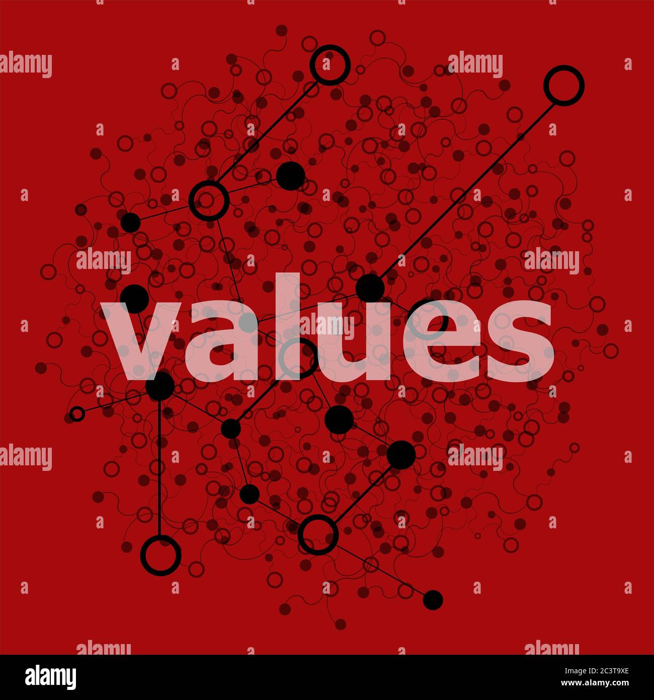 Text Values. Business concept . Abstract geometric background with