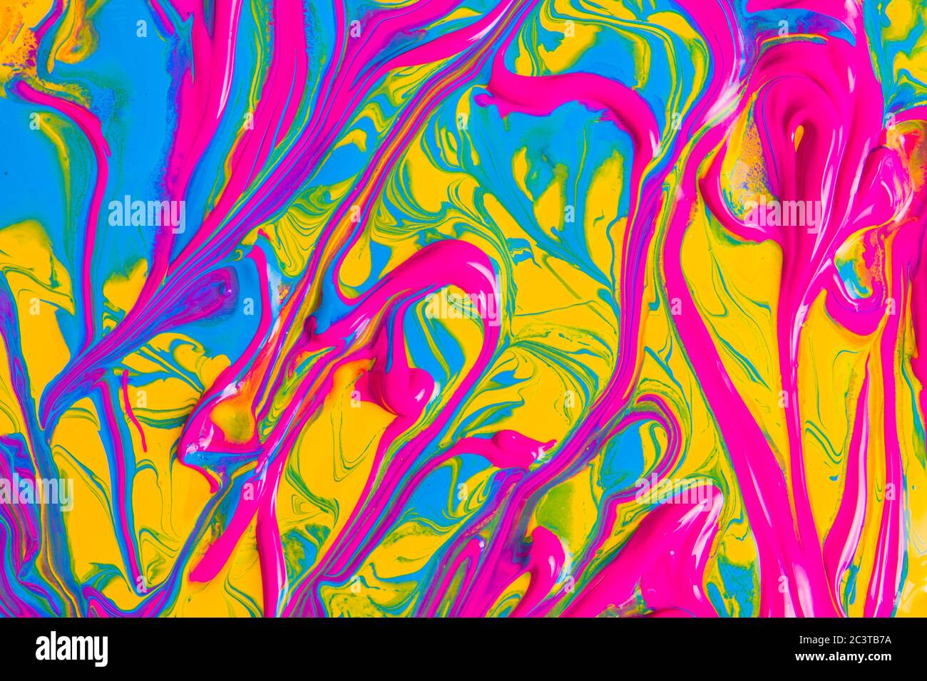 Rainbow colors created by soap, bubble,wall art, colors mixsigne from oil makes can use background,Fancy Dream Cloud of oil mixed. Stock Photo