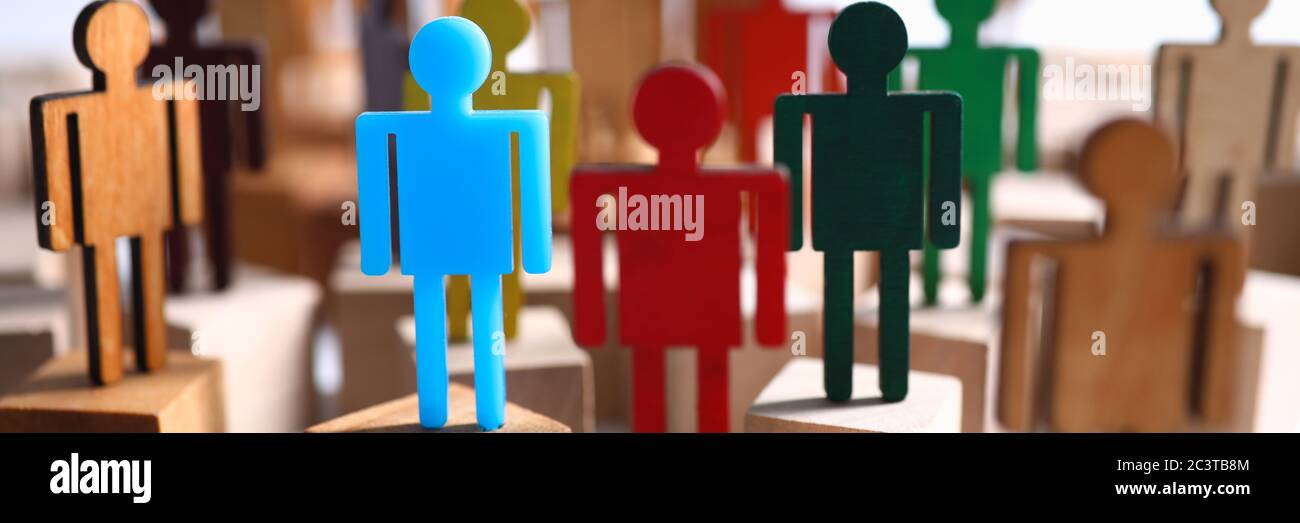 Group multi-colored silhouettes business people teamwork meeting Stock Photo