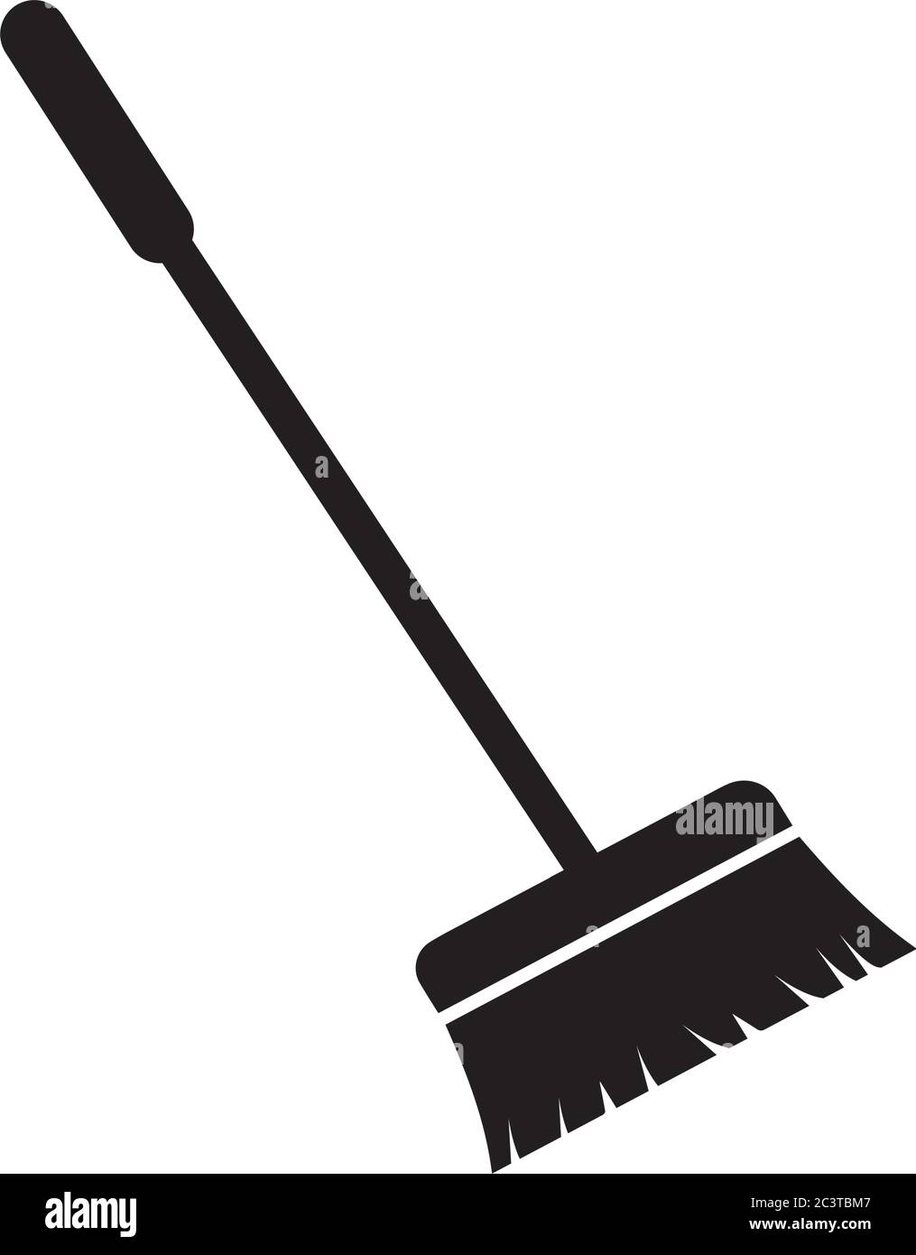 Broom vector icon isolated on white background Stock Vector Image & Art -  Alamy