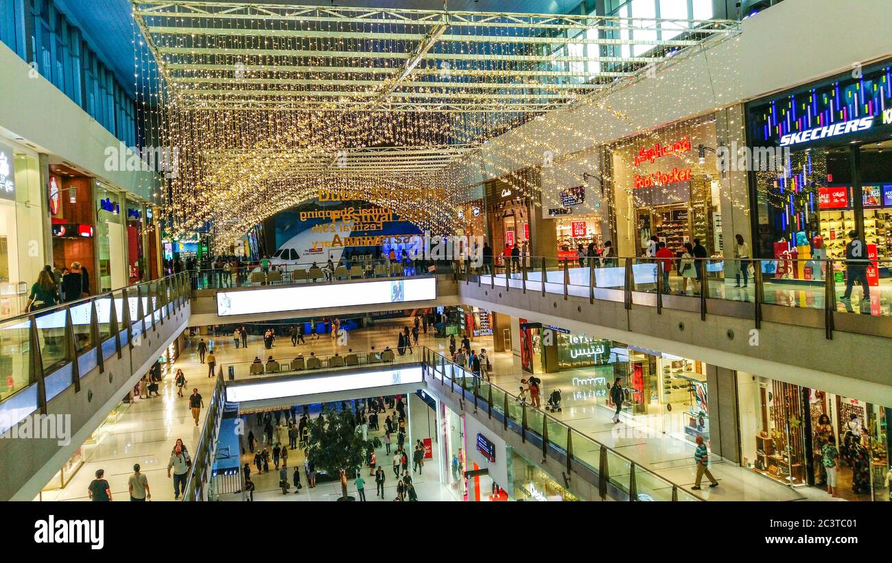 Dubai, United Arab Emirates, January 20th, 2020 : Luxury Dubai Mall  interior, Dubai, United Arab Emirates Stock Photo - Alamy