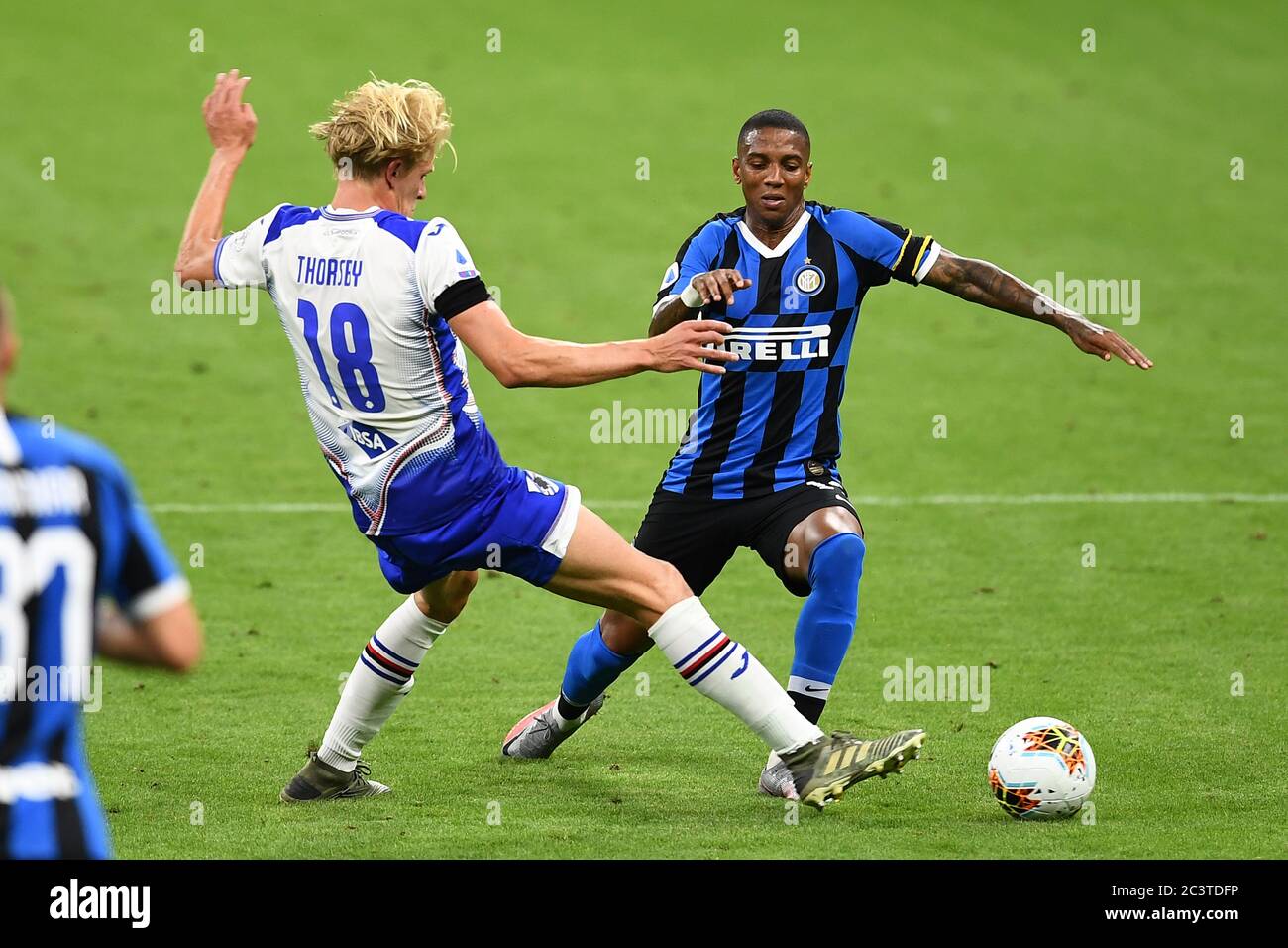 Ashley Young Inter Morten Thorsby Sampdoria During The Italian Serie A Match Between Inter 2 1 Sampdoria At Giuseppe Meazza Stadium On June 21 2020 In Milano Italy Photo By Maurizio Borsari Aflo