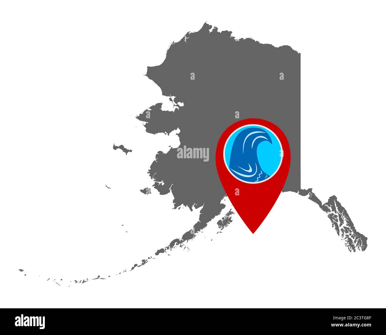 Tsunami warning alaska map