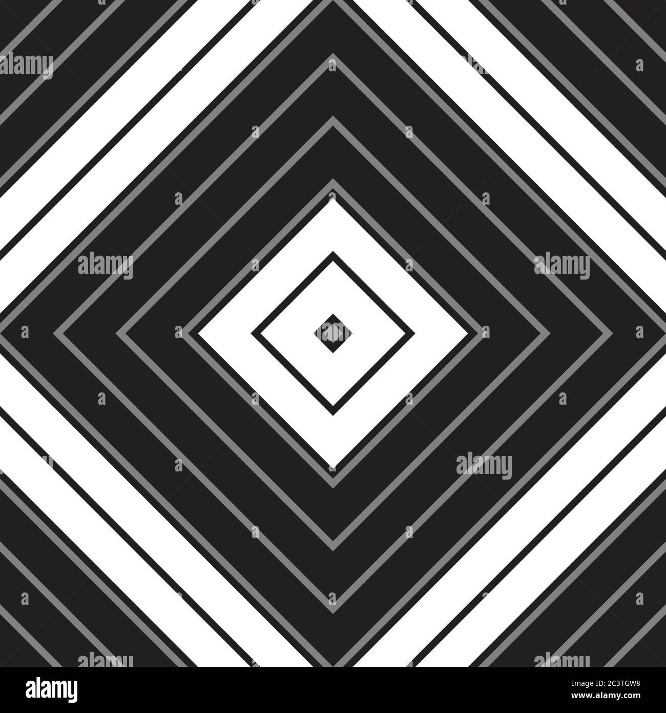 Black and white Argyle diagonal striped seamless pattern background ...