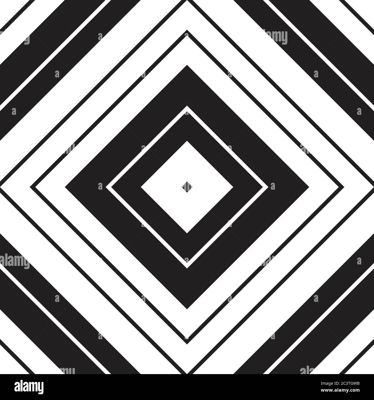 Black and white Argyle diagonal striped seamless pattern background ...