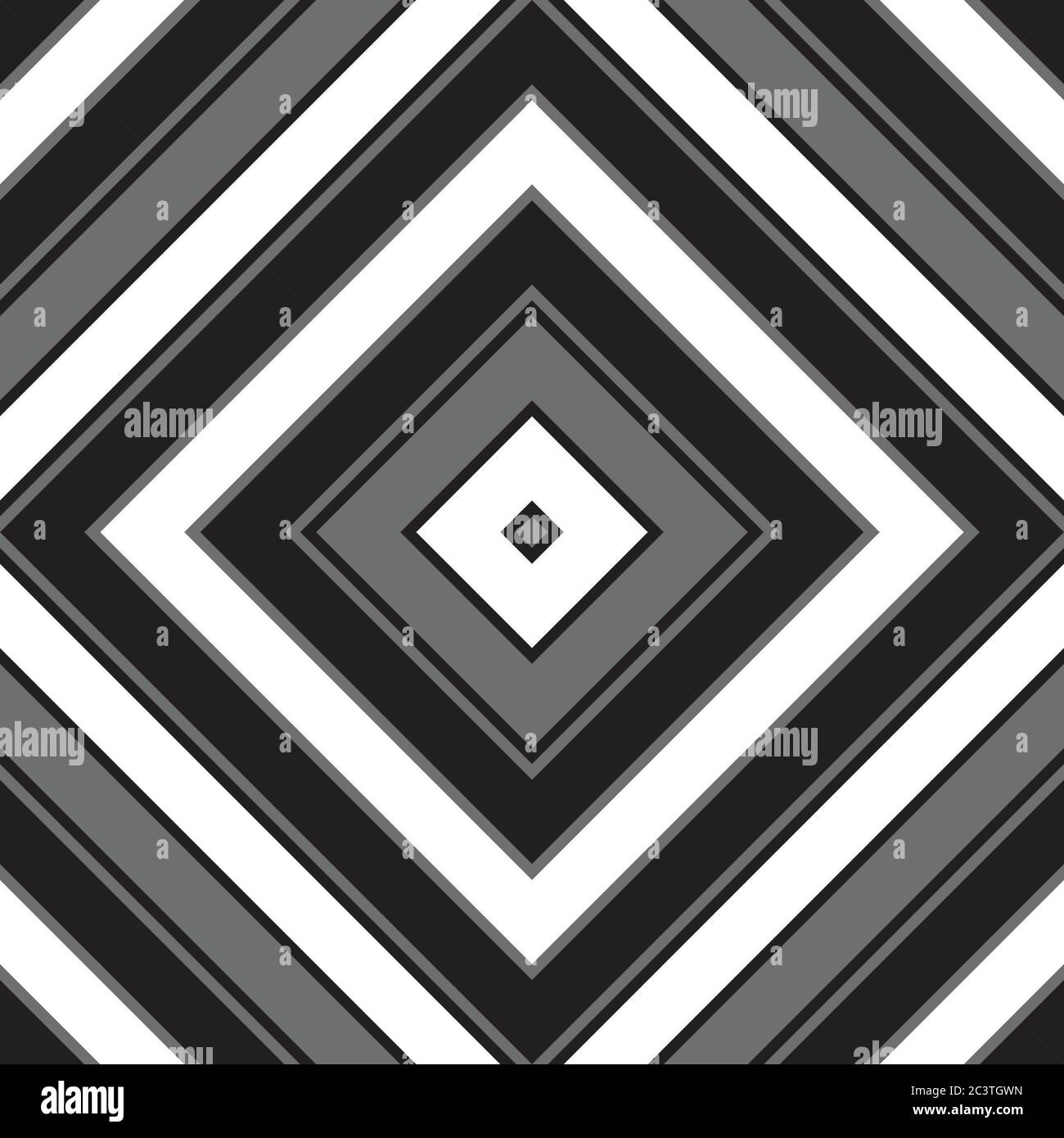 Black and white Argyle diagonal striped seamless pattern background ...