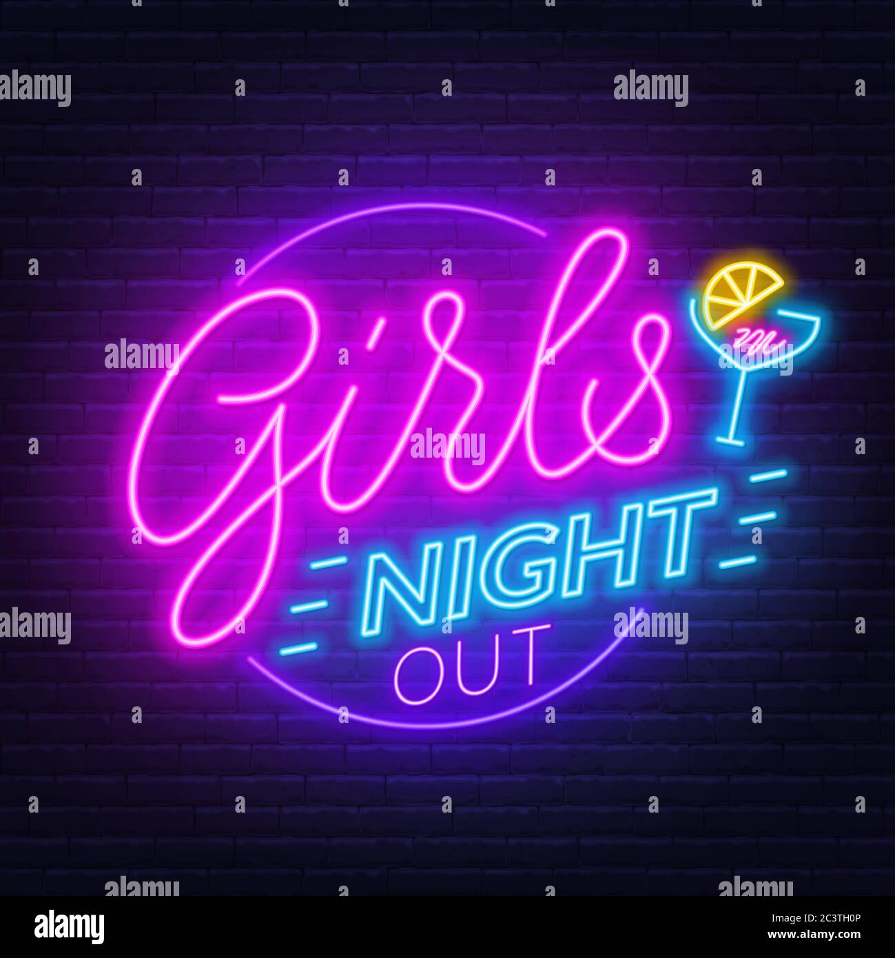 Girls night out Stock Vector Images - Alamy