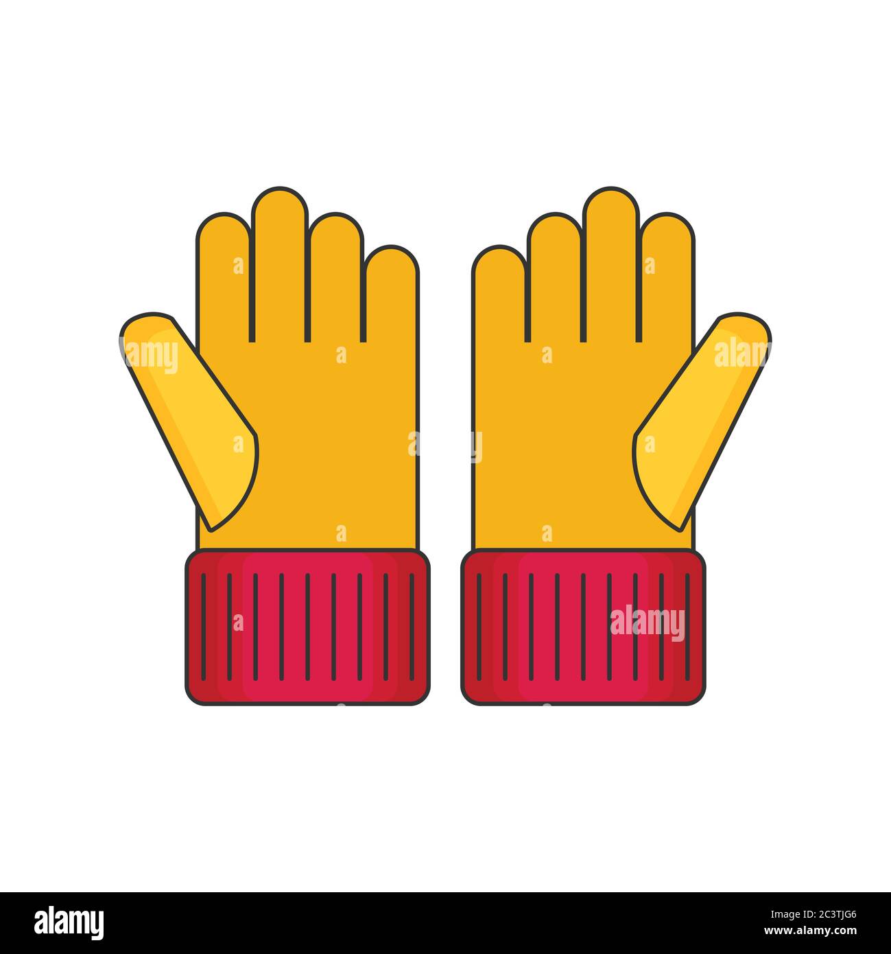 Gloves flat vector Stock Vector